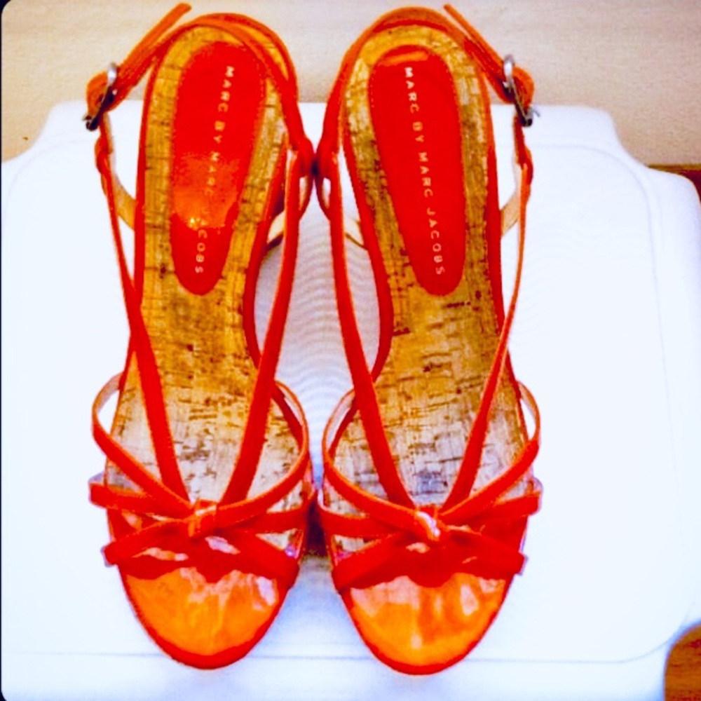 Marc by Marc Jacobs patent wedges